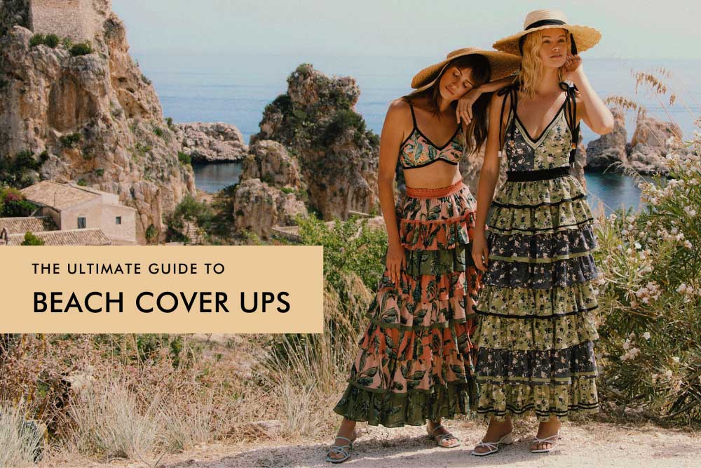Two girls wearing beach cover ups