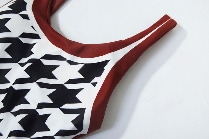 LENNON Reversible Open-back One Piece Swimsuit